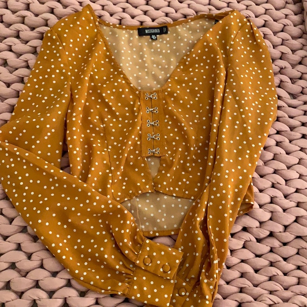Missguided Yellow Shirt